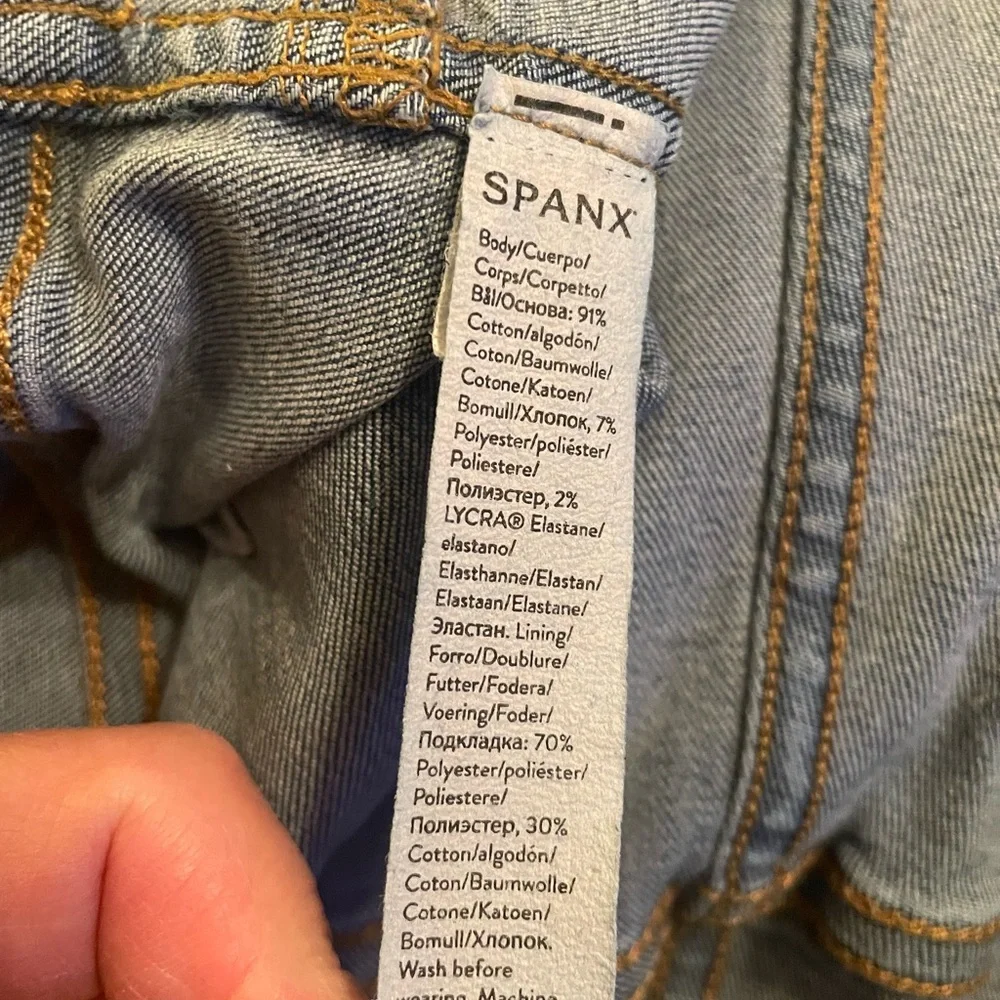 SPANX Women's Dark Blue Denim Jeggings